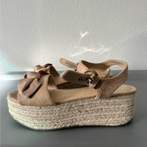 Universal Thread Tan Espadrilles Platforms Size 7.5